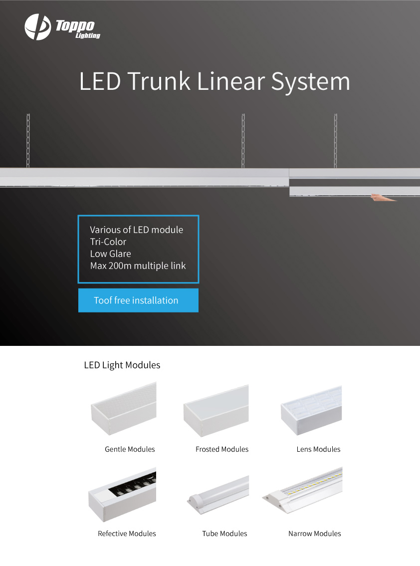 150lm/w lens Led Trunk Linear System